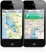 Apple Maps on iPhone 5