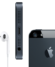 iPhone 5 from side and back