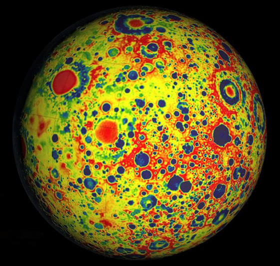 Detailed gravity map created by GRAIL spacecraft