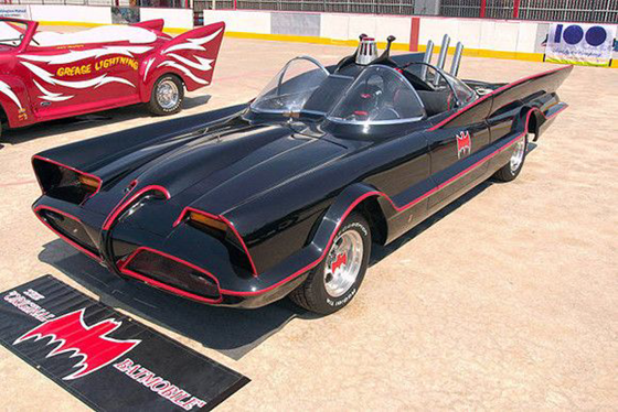 Original Batmobile car from the Batman television series