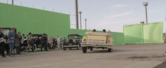 Hollywood special effects - chroma key or green screen special effects - before and after