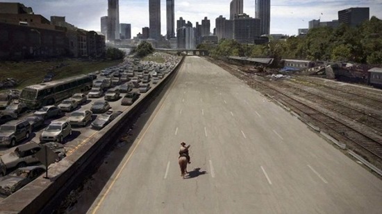 Digital processing in The Walking Dead